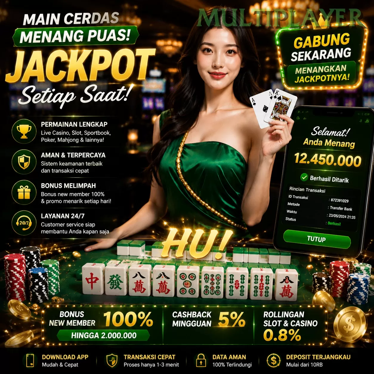 Main multiplayerq Menang Jackpot Besar